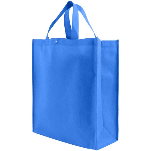 Reusable Grocery Tote Bag Large 10 Pack - Electric Blue