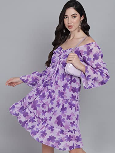 Image of FUNDAY FASHION Women's Fit And Flare Knee Length Dress