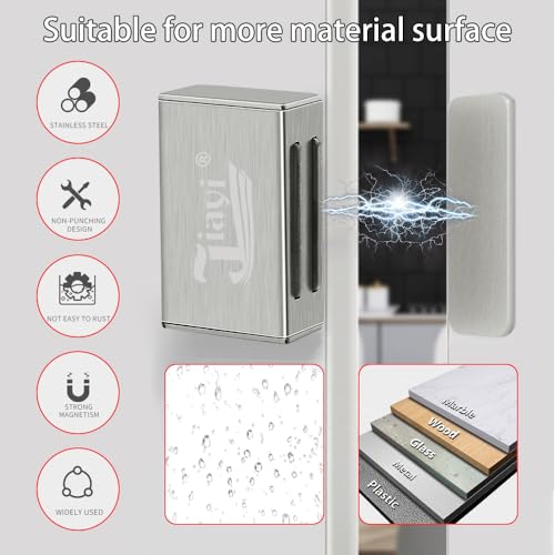 image for Magnetic Cabinet Catches Adhesive Jiayi 4 Pack Cabinet Magnetic Latch 