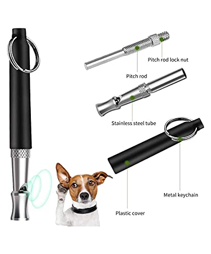 Bycc Bynn, Apito para treinamento de cães, passo ajustável Apitos ultrassônicos para cães para parar