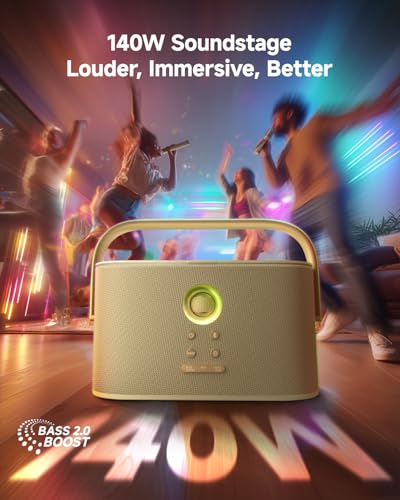 image for Ikarao Karaoke Machine for Adults, with Lyrics Display Screen, 2 Self-