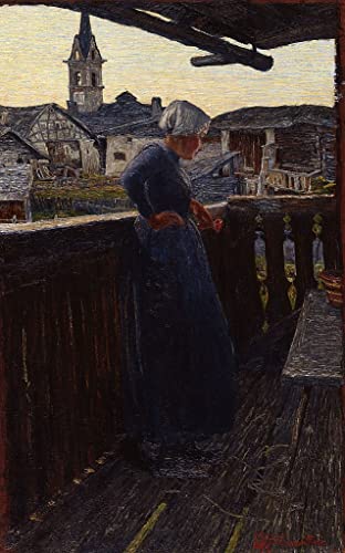 Impression d'affiches Sur le balcon Segantini créez un coin lecture lumineux