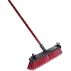 LIBMAN Red Recycled PET Sweeping Push Broom with Handle