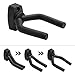 CC CAIHONG Guitar Wall Mount Hanger 2 Pack, Guitar Hanger Wall Hook Holder Stand Display Black with Screws - Easy to Install - Fits All Size Guitars, Bass, Mandolin, Banjo, Ukulele