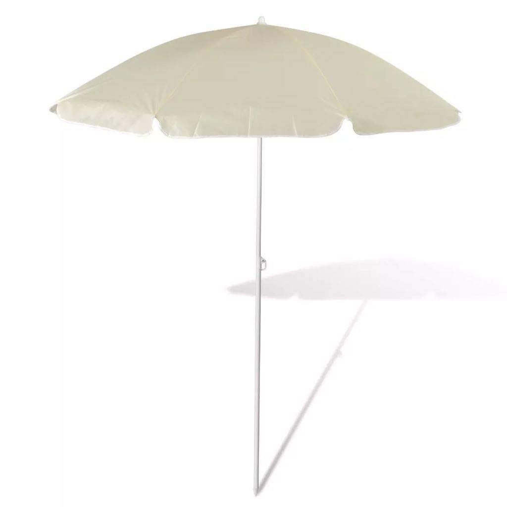 MRX Beach Umbrella Stand Lightweight Folding Portable Pool Patio Outdoor UV Protection Sun Shade Sand Yellow