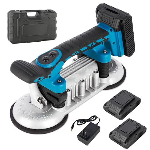 SOKO Tile Installation Tool Vibration Machine, 6 Speeds Double Suction Cup Adjustable Tile Vibrator Tools