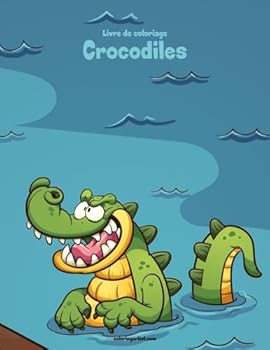 Paperback Livre de coloriage Crocodiles 1 [French] Book
