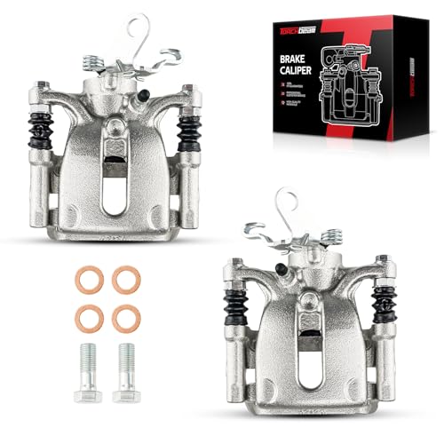 Image of Torchbeam Rear Brake Calipers Set for Volkswagen 2015-2022 Passat, Volkswagen 2016-2021 Golf, Volkswagen 2016-2017 2019 Golf SportWagen, Rear Left and Rear Right Calipers Replace # 19B7273+19B7272