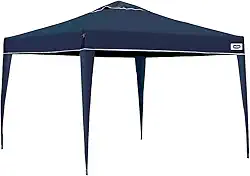 Mor-Gazebo Tenda Barraca Dobrável X-Flex Oxford 3x3m Azul Estrutura Reforçada e Montagem Instantânea, Proteção Solar + Bolsa de Transporte, Ideal para Praia, Piscina, Camping, Eventos e Área Externa.