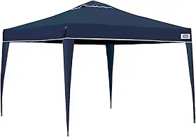 Mor-Gazebo Tenda Barraca Dobrável X-Flex Oxford 3x3m Azul Estrutura Reforçada e Montagem Instantânea, Proteção Solar + Bolsa de Transporte, Ideal para Praia, Piscina, Camping, Eventos e Área Externa.