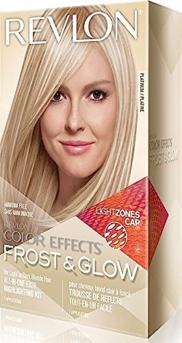 Image of Revlon Permanent Hair Color, Permanent Hair Dye, Color Effects Highlighting Kit, Ammonia Free & Paraben Free, Platinum, 8 Oz, (Pack of 1)