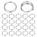PandaHall Elite Split Rings 304 Stainless Steel Close but Unsoldered Jump Rings Double Loops 6x1.2mm for Jewelry Making 380pcs/bag