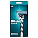 Gillette Mach3 Rasoio Da Uomo, 1 Manico + 2 Lamette Di Ricambio, Realizzato Con Acciaio Di Precisione, Fino A 15 Rasature Per Lama