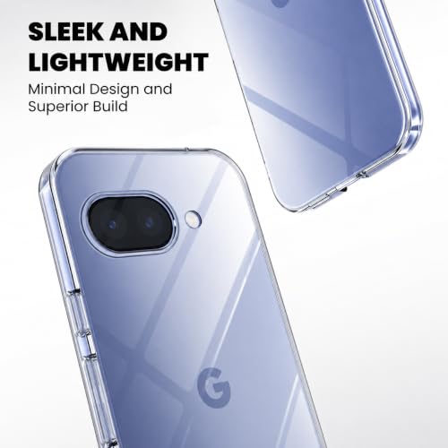 Image of DIZORO Compatible with Google Pixel 10A 5G Back Cover Case Clear,[ Anti Yellow ][Military Grade Protection] Hard PC Back Cover Transparent
