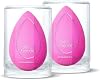Beautyblender Original Pink Makeup Sponges, Paquete de 2, Vegano | Esponja de mezcla súper suave para bases, polvos y cremas, reutilizable y lavable, vegana y libre de crueldad, hecha en EE. UU. Original Pink 1 Count (Paquete de 2) 2