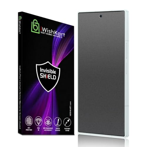 Image of Military Grade compatible with SmartPhone Tempered Glass screen protector guard | Scratch Resistance | 9H Hardness | Edge-to-Edge Protection | Easy Installation Kit | 0 Inch (Fold 8 Ultra - Privacy)