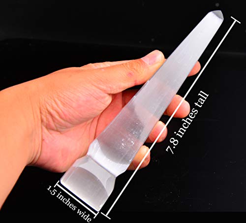 AMOYSTONE Selenite Crystal Tower Large...