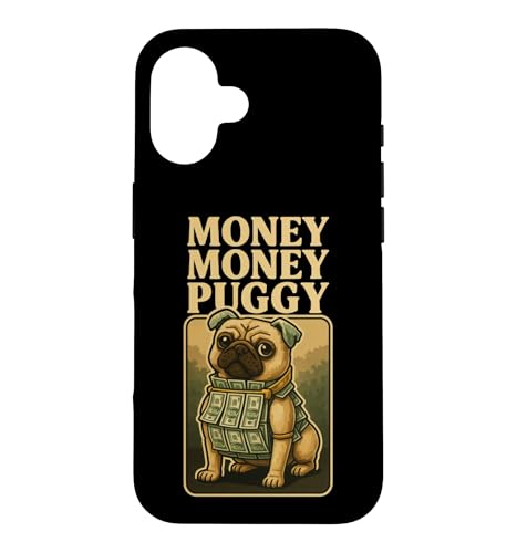 Money Money Puggy - Funny Dog Pug Brainrot �Q�[�~���O�X�����O�~�[�� �X�}�z�P�[�X iPhone 16 �p
