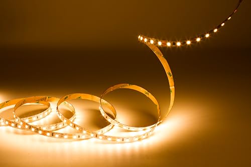LEDupdates 12v High CRI 95 LED Strip Tape Light 3000K 4000K 6000K 450 LED Per Roll Flexible Ribbon for Under Cabinet, Kitchen, DIY Lighting Project Power Supply Not Included (2700K Candle Warm White)
