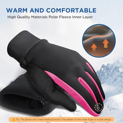 Image of SIMARI Kids Winter Gloves Touchscreen Water-Resistant Warm Thermal for Boy Girl Toddler Cycling Running Ski Snow Cold Weather