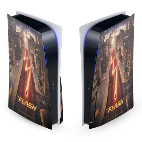 Plaque Frontale Autocollant PS5 Vinyle Licence Officielle Flash