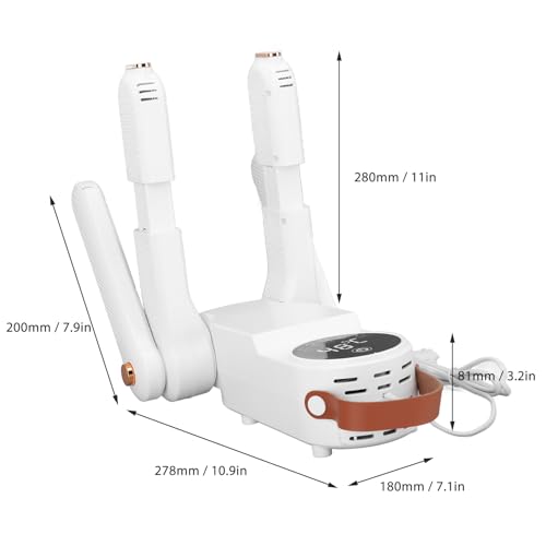 Secador de Calzado TOPINCN con 4 cabezales y temporizador 110V miniatura 2