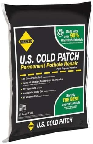 SAKRETE | U.S. Cold Patch Permanent Pothole Repair | 50 lb