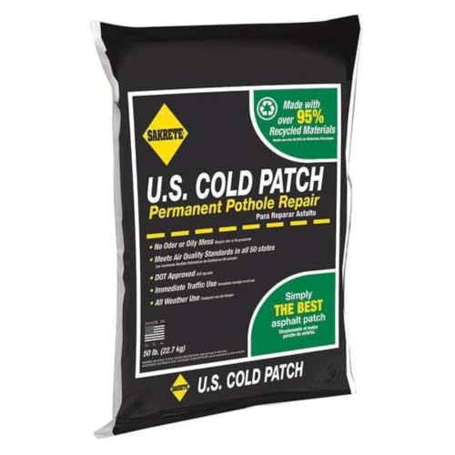SAKRETE U.S. Cold Patch Permanent Pothole Repair | 50 lb
