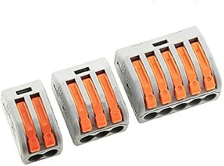 30PCS Lever Nuts Connector kit PCT-212/213/215 Terminal Block Plug-in Compact Wire Connector Push Lever Combination Set