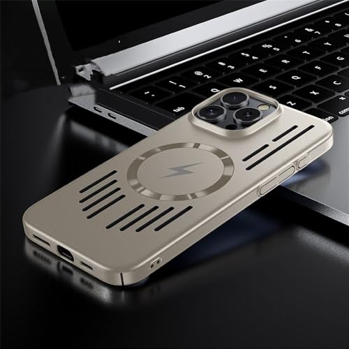 ihoe 17、Air、16、15、14、13、12、Pro Max用マグネット式スマホケース。放熱性に ハードPCバックカバー。