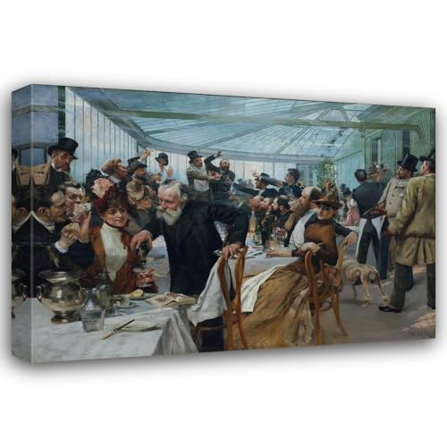 Hugo Birger 24x18 Gallery Wrapped Canvas Museum Art Print Titled: ...