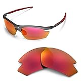 Walleva Replacement Lenses for Rudy Project Rydon Sunglasses - Multiple Options (Fire Red Mirror Coa