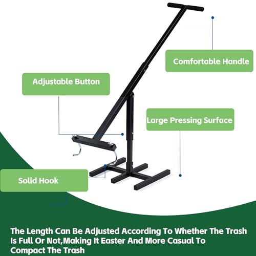 image for AFHGGZXZ Touchless Manual Trash Compactor, Manual Trash Compactor, Tra