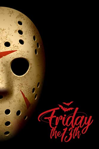 Friday the 13th: Jason Mask Friday the 13th Journal Notebook 6"x9" 150 page,Jason Lovers Gifts ideas.