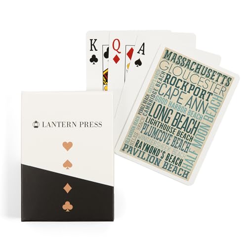 Baraja de Poker Massachusetts, Tipografía Azul, 52 Cartas