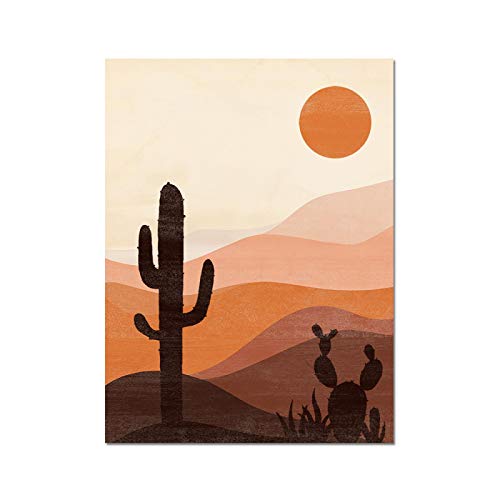 Art mural boho désert triptyque 40x60cm sans cadre chic - 4