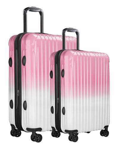Luggage Set, 20 Inch Carry on Luggage, 24 Inch Checked Luggage Lightweight Hardside Suitcase With Spinner Wheels, TSA Lock, 2-Piece Set