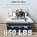 nalone Air Mattress Full with Built in Pump, 18'' Luxury Self Inflatable Mattress, 2025 Upgraded Fast Blow Up Mattress with Carry Bag, Portable Air Bed for Home, Travel & Camping, 650lbs Max