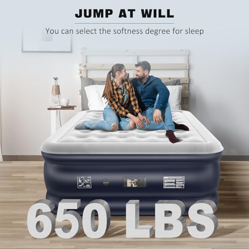 Matelas gonflable 2 personnes résistant pour pallier le manque de lits NALONE