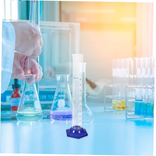 Probeta graduada de vidrio para laboratorio con base redonda para evitar vuelcos 6