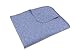 Produktbild Setex Kuscheldecke, Dekorative Decke aus 85% Baumwolle und 15% Polyester, 200 x 150 cm, Grau-Blau Uni