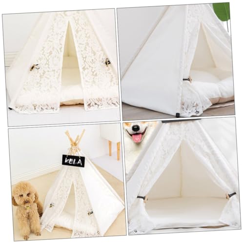 Maison pour chat haut de gamme en toile de coton résistante Gatuida