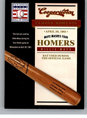 2012 Panini Cooperstown Famous Moments #15 Willie Mays San Francisco
