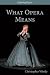 What Opera Means: Categories and Case-studies (Defining Opera) (Volume 3)