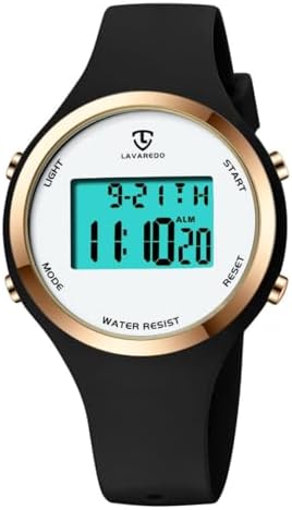 Watches for Women, Ladies Watches Outdoor Sport with Alarm/Calendar/Back Light/Stopwatch/Chronograph, Digital Watch Gifts for Teen Girls/Women