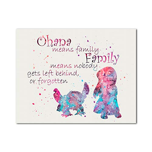 Generic Lilo And Stitch Quote From Lilo & Stitch 11 Inch X 14 Inch Print cover