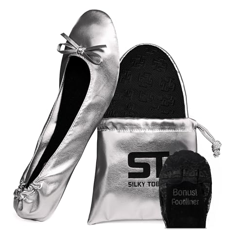 Image of Silky Toes Foldable Flat Shoes for Women | Portable Ballet Flats for Weddings, Parties, Events, Travel |Comfortable Cushioned