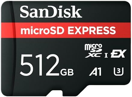 SanDisk Cartão microSD Express de 512 GB - Leitura de até 880 MB/...