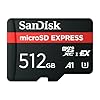SanDisk Tarjeta microSD Express microSD de 512 GB, lectura de hasta 880 MB/s, escritura de hasta 650 MB/s, escritura sostenida de 220 MB/s, U3, C10 – SDSQXFN-512G-GN4NN
