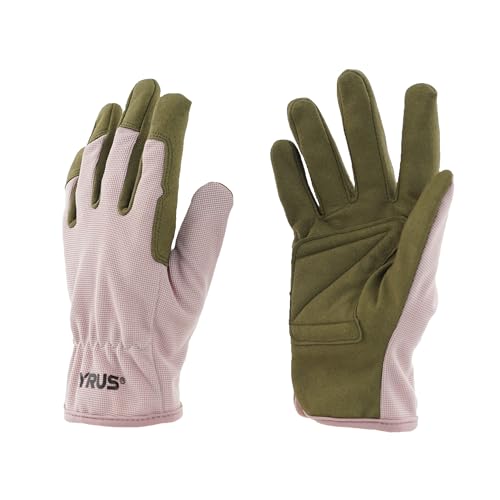 CYRUS Gardening Gloves – Breathable Puncture-Resistant Work Gloves for Men & Women, Multi-Scene Use for Gardening, DIY, Construction & Outdoor Tasks (Pink)